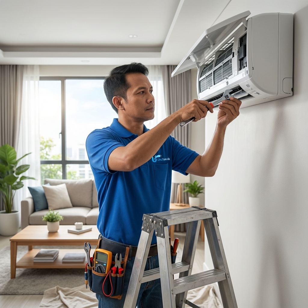 Professional AC Service Technician